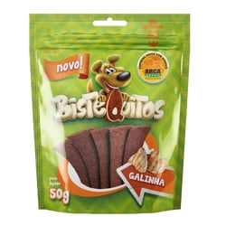 Snack Petitos Para Cães Bistequitos Sabor Galinha - 50G