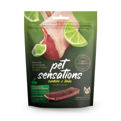 Snack Petitos Pet Sensations Para Cães Sabor Cordeiro E Limão - 1 Unidade - 65 Gramas