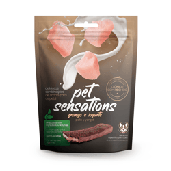 Snack Petitos Pet Sensations Para Cães Sabor Frango E Iogurte - 1 Unidade - 65 Gramas