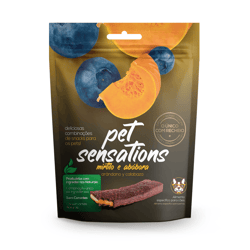 Snack Petitos Sensations Cachorros Mirtilo E Abóbora - 300 Gramas