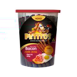 Snack Petitos Stick De Bacon Com Ovos Para Cães - 350G