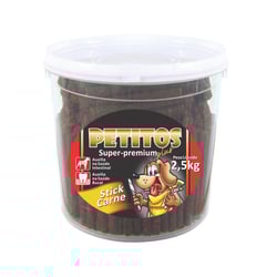 Snack Petitos Stick De Carne Para Cães 2,5Kg - 1 Unidade
