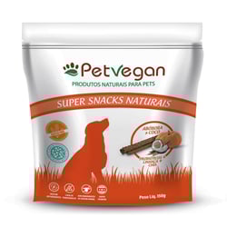 Snack Petvegan Para Cães Sabor Abóbora E Coco - 150G