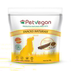 Snack Petvegan Relax Sabor Maracujá E Camomila Para Cães - 150G