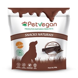 Snack Petvegan Sabor Chocolate Para Cães - 150G