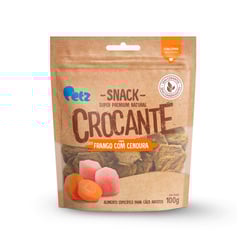 Snack Petz Crocante Frango Com Cenoura Para Cães Adultos - 100G - 1 Unidade