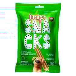 Snack Quatree Sticks Para Cães Médios E Grandes Menta - 100G