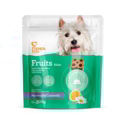 Snack Relax Papaya Fruits Para Cães Adultos - Sabor Maracujá E Camomila - 300 Gramas