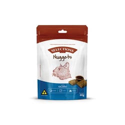 Snack Selections Nugget Salmão - 60G Para Gatos