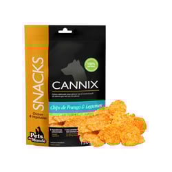 Snacks Cannix Chips De Frango E Legumes Para Cães - 130G