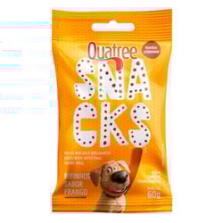 Snacks Quatree Bifinhos Sabor Frango Para Cães - 60G - 60 Gramas