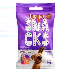 Snacks Quatree Pallitus Cordeiro E Batata Doce Para Cães - 60G