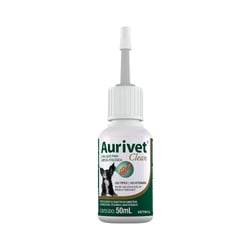 Solução Auricular Vetnil Aurivet Clean 50Ml - 1 Unidade - 50 Mililitros