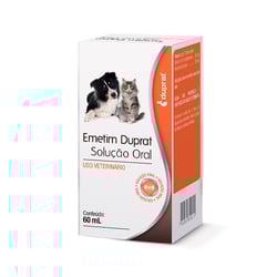 Solução Oral Emetim Para Cães E Gatos 60Ml - 1 Unidade