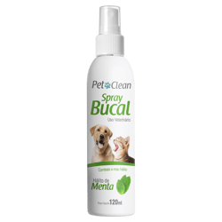 Spray Bucal Pet Clean Menta Para Cães E Gatos - 120Ml