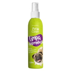 Spray Higienizador Limpa Dobrinhas Pet Clean - 120Ml