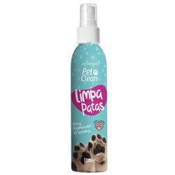 Spray Limpa Patas Pet Clean Para Cães E Gatos - 120Ml