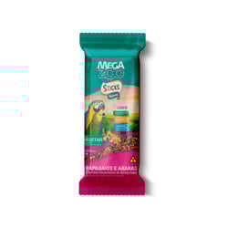 Sticks Vegetais Megazoo Para Papagaios E Araras - 120G
