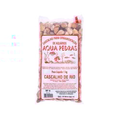 Substrato Aqua Pedras Rio Para Aquários De Peixes - Tamanho 4