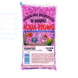 Substrato Para Aquários Aqua Pedras Quartzo Nº 2 Lilás - 1Kg