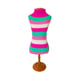 Suéter Griff Dog Listrado Rosa Para Cães E Gatos - 1 Unidade - Tamanho 1 - Tamanho 1