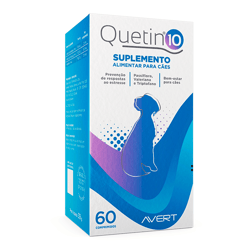 Suplemento Alimentar Avert Quetin 10 Para Cães - 60 Comprimidos