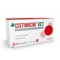 Suplemento Alimentar Cistimicin Vet Para Cães E Gatos - 30 Comprimidos