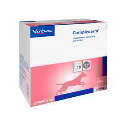 Suplemento Alimentar Complederm Virbac 8Ml Para Cães - 28 Sachês - 8 Mililitros