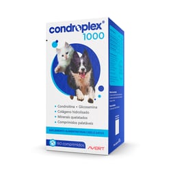 Suplemento Alimentar Condroplex 1000 Avert Para Cães E Gatos - 60 Comprimidos