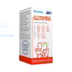 Suplemento Alimentar Glutamina Mundo Animal 120Ml - 1 Unidade - 120 Mililitros