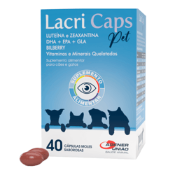 Suplemento Alimentar Lacri Caps Agener Para Cães E Gatos - 40 Cápsulas