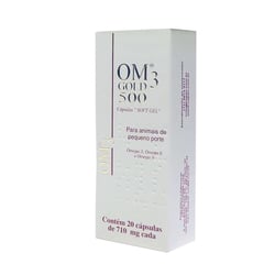 Suplemento Alimentar Om3 Gold 500 Para Cães E Gatos - 1 Soft Gel