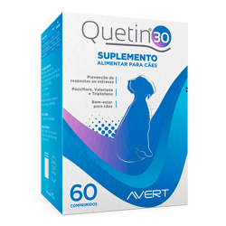 Suplemento Alimentar Quetin 30 Avert Para Cães - 60 Comprimidos