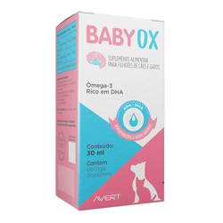 Suplemento Avert Babyox Para Cães E Gatos Filhotes 30Ml - 1 Unidade
