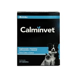 Suplemento Calminvet Para Cães E Gatos - 20 Tabletes