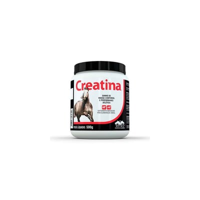 Suplemento Creatina Para Ganho De Massa Corporal Cães E Cavalos 500G - 1 Unidade