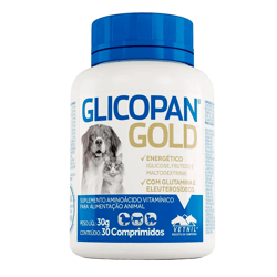 Suplemento De Vitaminas Glicopan Gold Vetnil - 30 Unidades