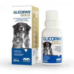 Suplemento De Vitaminas Glicopan Gold Vetnil Para Pets - 30Ml