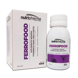 Suplemento Ferrofood Para Cães E Gatos - 50Ml