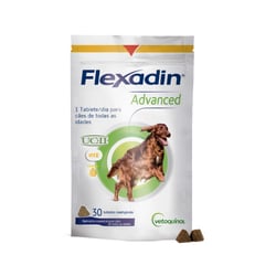 Suplemento Flexadin Advanced Vetoquinol Para Cães - 30 Tabletes