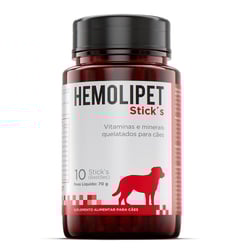 Suplemento Hemolipet Sticks Para Cães - 45 Bastões