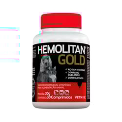 Suplemento Hemolitan Gold - 30 Comprimidos