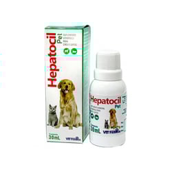 Suplemento Hepatocil Pet Para Cães E Gatos - 30Ml