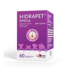 Suplemento Mineral Ômega Hidrapet Para Cães E Gatos - 60 Cápsulas