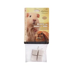 Suplemento Mineral Osso De Siba Pombo Branco Para Roedores - Tamanho G