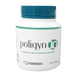 Suplemento Mineral Vitamínico Poligyn 10 Para Cães - 30 Comprimidos