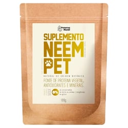 Suplemento Natural Neem Pet Preserva Mundi 100G - Para Cães E Gatos