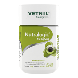 Suplemento Nutralogic Para Cães E Gatos - 60 Comprimidos Mastigáveis