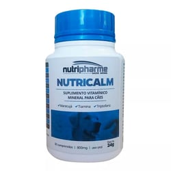 Suplemento Nutricalm Para Cães Agitados - 30 Comprimidos