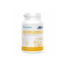 Suplemento Nutrisana Big Megader Mundo Animal Para Cães - 60 Cápsulas